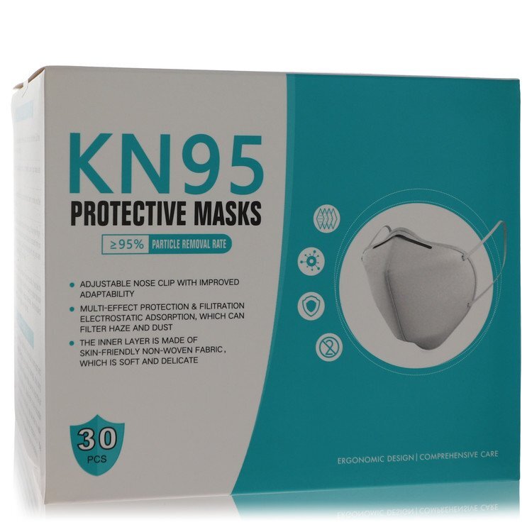 KN95 Mask by KN95 Thirty (30) KN95 Masks Adjustable Nose Clip Soft non-woven fabric FDA and CE Approved (Unisex) 1 size (Women)