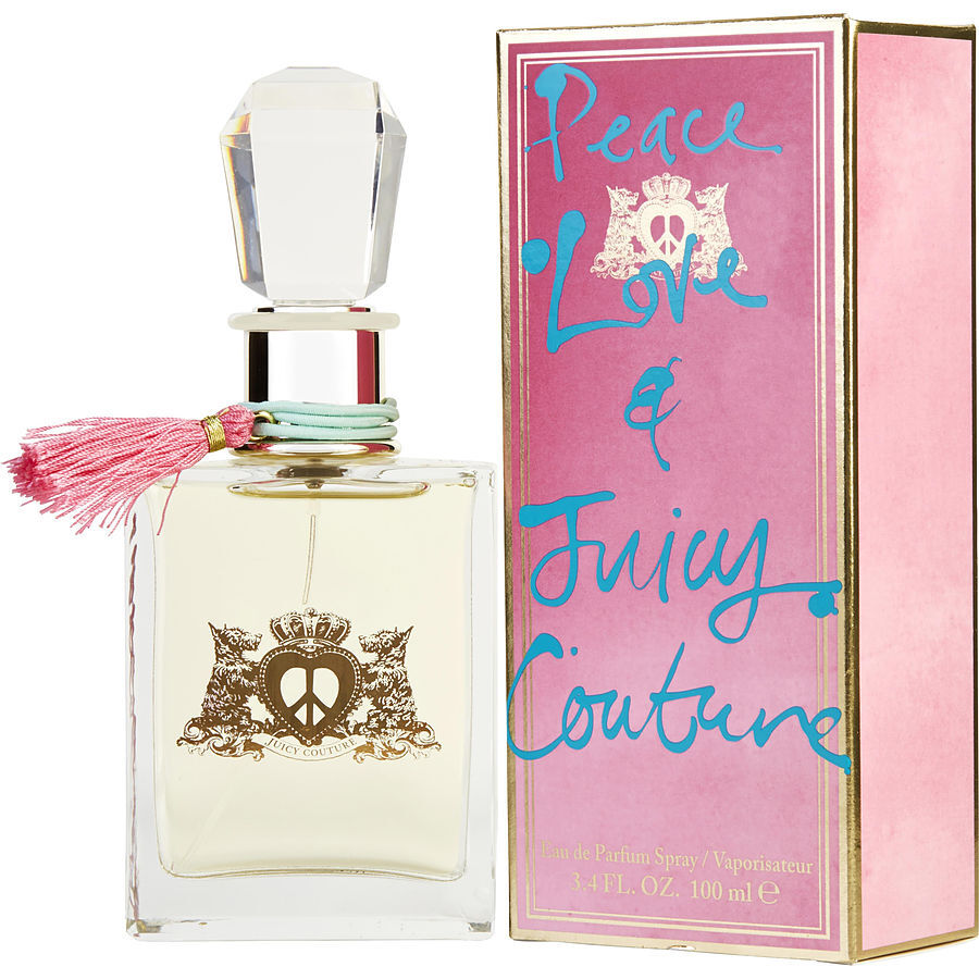PEACE LOVE & JUICY COUTURE by Juicy Couture (WOMEN) - EAU DE PARFUM SPRAY 3.4 OZ (NEW PACKAGING)